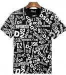 dsquared2 short sleeve t-shirt fit dsq logo hommesy black